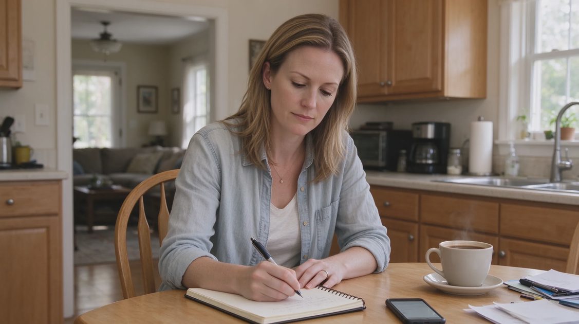 The notebook stayed as the primary capture tool for quick notes, daily tasks, and reflective writing